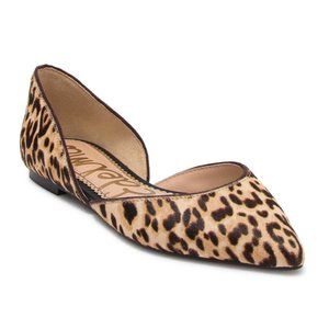 SAM EDELMAN RODNEY LEOPARD PRINT FLAT 7.5/8